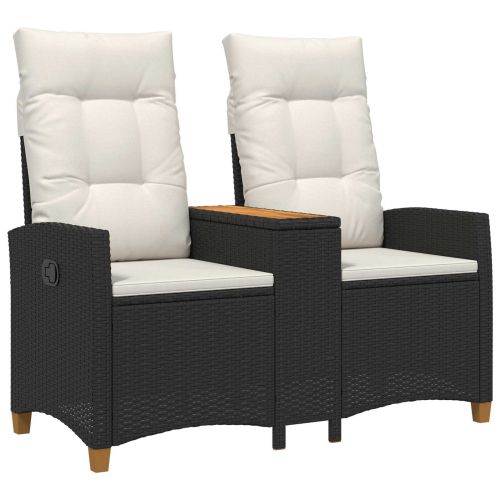 Люлееща се пейка с маса 2 -Seater 126 x 65 x 112 см полиратан