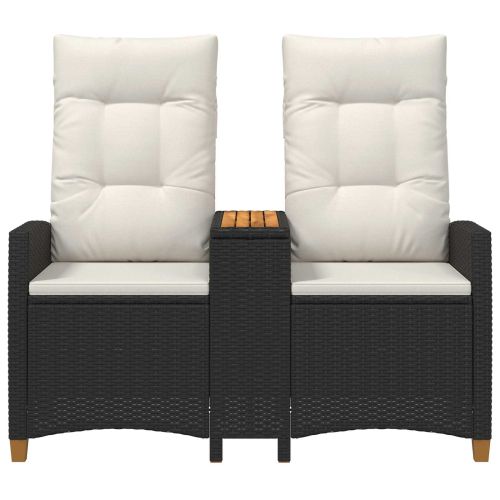 Люлееща се пейка с маса 2 -Seater 126 x 65 x 112 см полиратан