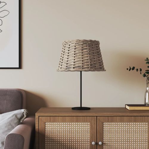 Абажур за лампа кафяв Ø38x23 см ракита