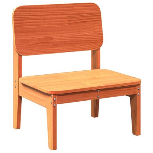 Градински стол Wax Brown 60x52,5x72 cm масивна дървесина бор