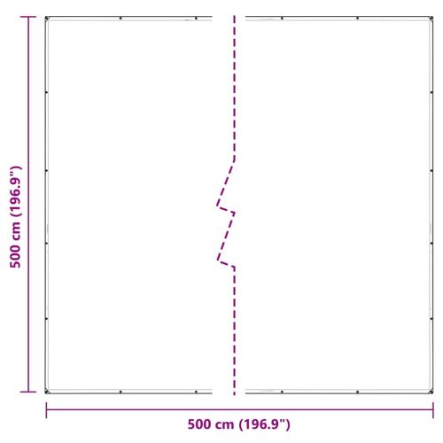 Прозрачен брезент с капси 5x5 m Полиетилен