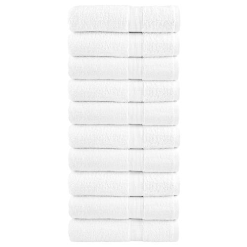Премиум кърпи за баня SOLUND 10 бр бели 70x140 см 600 gsm