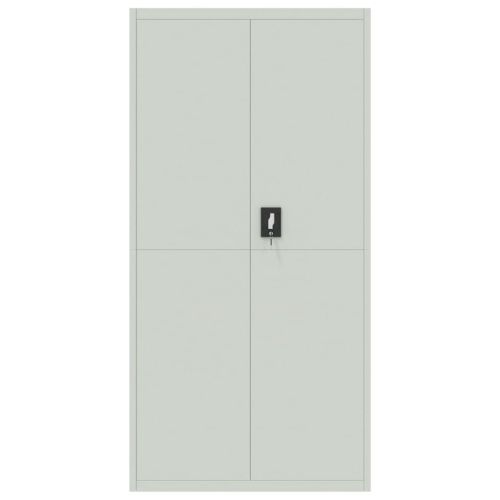 Шкаф за папки светлосив 90x40x220 см стомана
