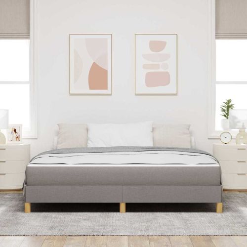 Легло с пружинирана основа Таупе 180 x 200 cm текстил