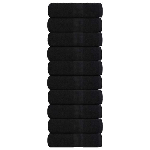 Кърпи за гости FROGN 10 бр. Черни 30x50 см 360 г/м²