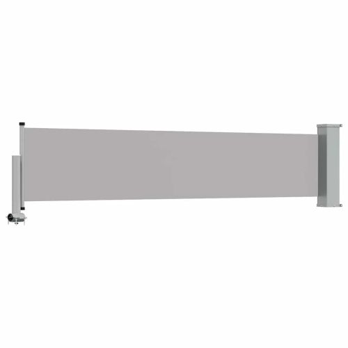 Прибираща се дворна странична тента, 60x300 см, сива