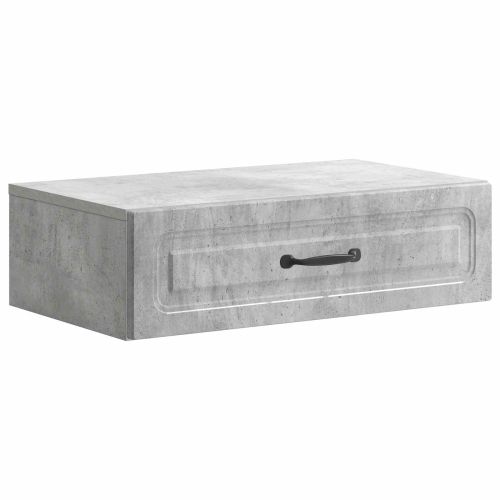 Стенен страничен масичка Бетонно сиво 59 x 34,5 x 17 см