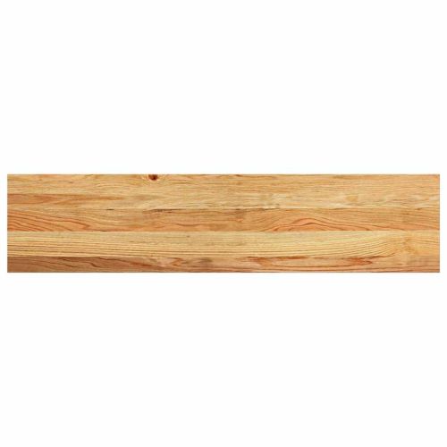 Стълбищни стъпала, 12 бр, светлокафяви, 110x30x2 см, дъб масив