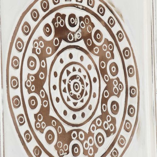 Декор с изкуство 2 бр. 40 x 40 x 1,5 cm Кафяв и бял