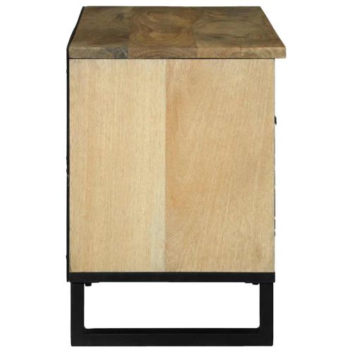 ТВ Единици 80 x 33 x 46 см Кафяво Инженерна дървесина