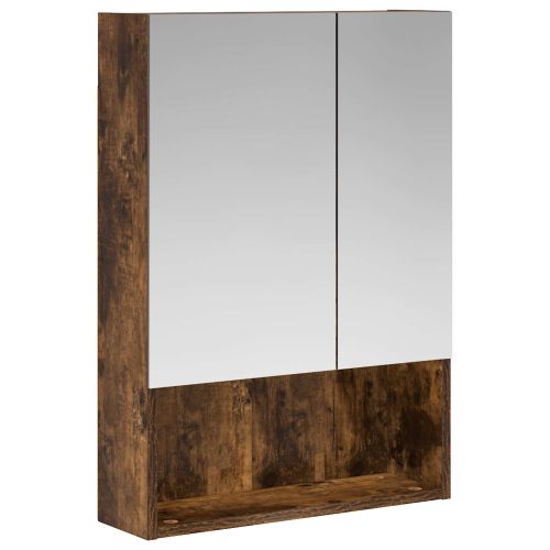 Шкаф с огледало за баня Димян дъб 50 x 14,5 x 70 см