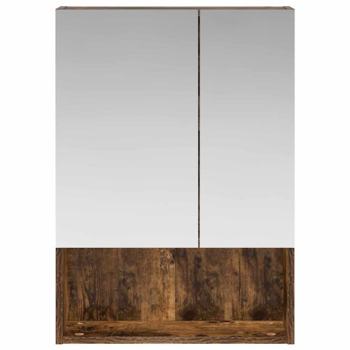 Шкаф с огледало за баня Димян дъб 50 x 14,5 x 70 см