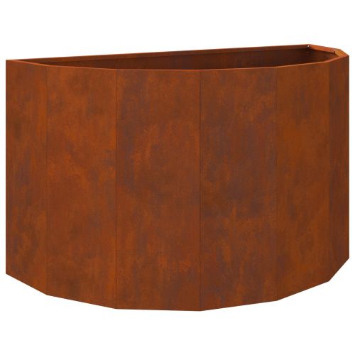 Кашпа Ръждясало 90 x 45 x 50 см Патинираща стомана
