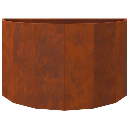 Кашпа Ръждясало 90 x 45 x 50 см Патинираща стомана