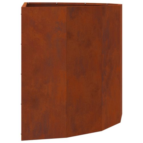 Кашпа Ръждясало 90 x 45 x 50 см Патинираща стомана
