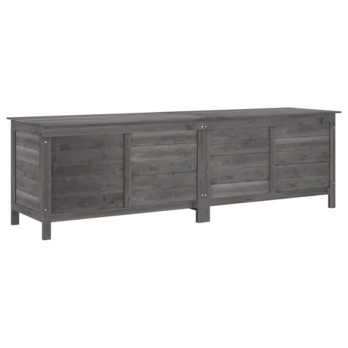 Градинска ракла антрацит 198,5x50x56,5 см чам масив