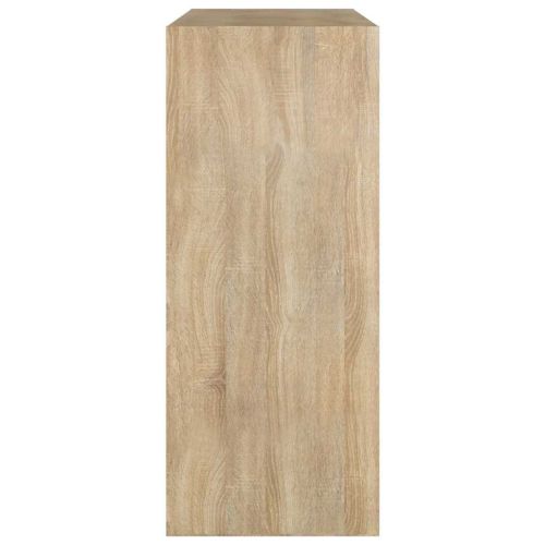 Библиотека/разделител за стая, дъб сонома, 80x30x72 см