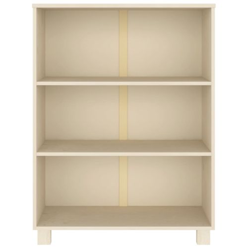 Шкаф за книги HAMAR, меденокафяв, 85x35x112 см, бор масив