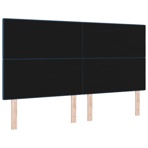 LED глава с LED ленти с таблото Синьо 180 cm текстил
