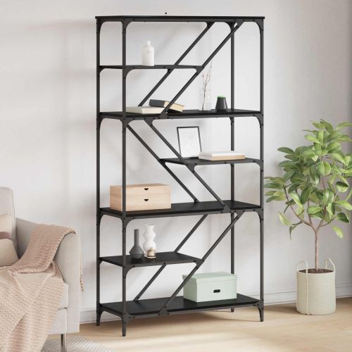 Рафт за книги 9 нива 91 x 36 x 176 см Инженерна дървесина