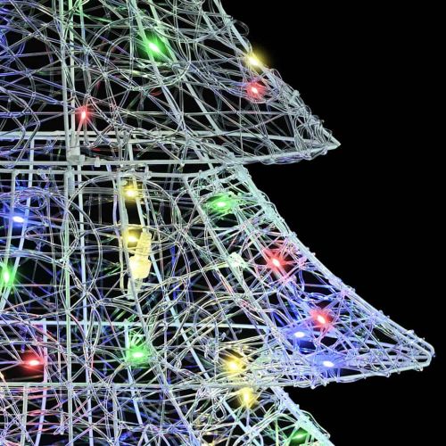 Коледно дърво 100 LED светодиода Многоцветен 120 cm Акрил