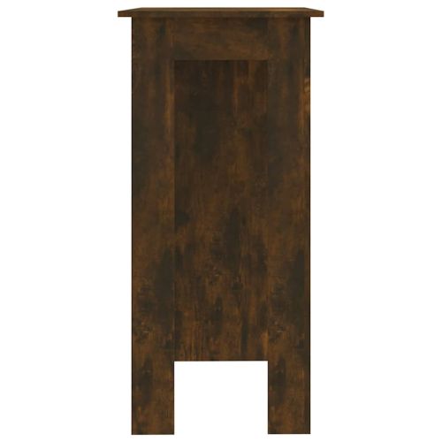 Бар маса с рафт, сонома дъб, 102x50x103,5 см, инженерно дърво