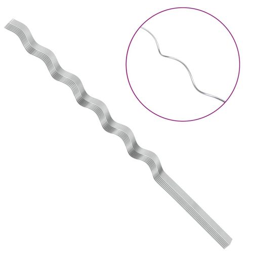 Подкрепа за растение 50 бр. Сребрист 150 x 0,6 x 0,6 см Стомана