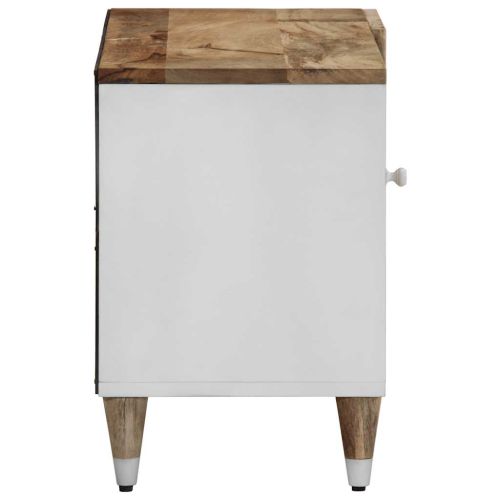 ТВ шкаф, 80x31,5x46 см, мангово дърво масив