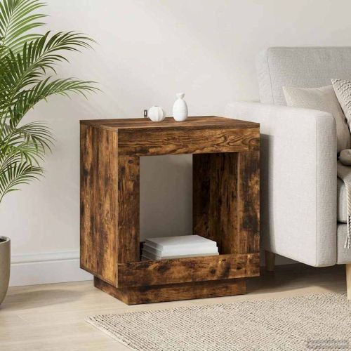 Странична маса Опушен дъб 60 x 40 x 65 см Инженерна дървесина