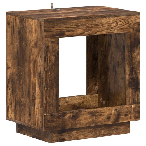 Странична маса Опушен дъб 60 x 40 x 65 см Инженерна дървесина