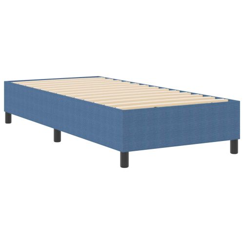 Платформено легло Синьо 90 x 200 cm Кордюрова тъкан