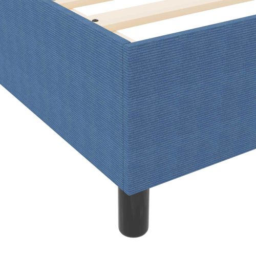 Платформено легло Синьо 90 x 200 cm Кордюрова тъкан