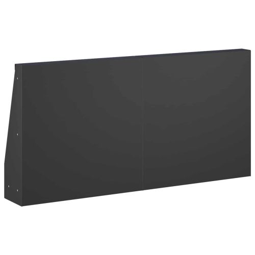 Задържащи стени 6 бр. 40 x 12 x 50 см Стомана Черно
