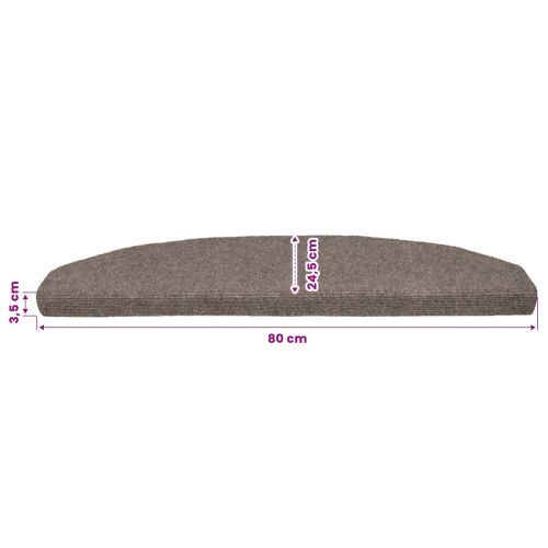 Самозалепващи стъпаловидни постелки 15 бр. 80 x 24,5 x 3,5 см