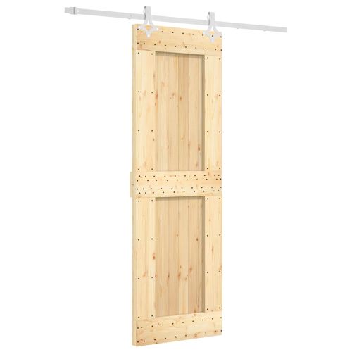 Преплъзваща се врата 70 x 210 cm Естествено и бяло