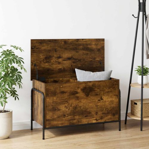 Кутия за съхранение Опушен дъб 80 x 40 x 49,5 см