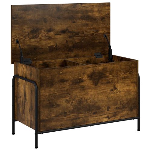 Кутия за съхранение Опушен дъб 80 x 40 x 49,5 см