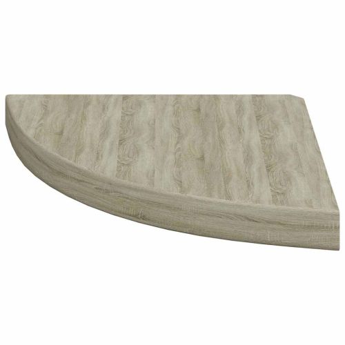 Окачени ъглови рафтове, 2 бр, дъб, 35x35x3,8 см, МДФ