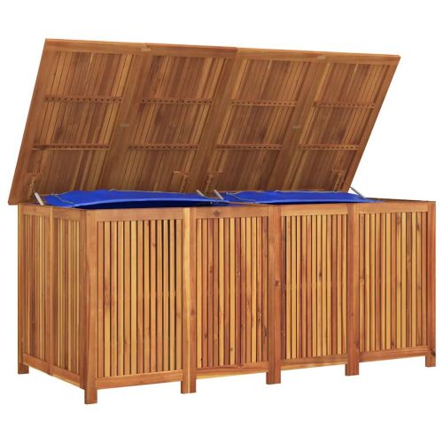 Градинска кутия за съхранение 200x80x75 см акациево дърво масив