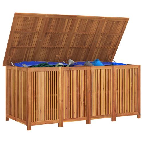 Градинска кутия за съхранение 200x80x75 см акациево дърво масив