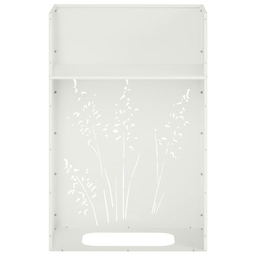 Градинска саксия 2 бр. Бяло 50 x 30 x 75 см