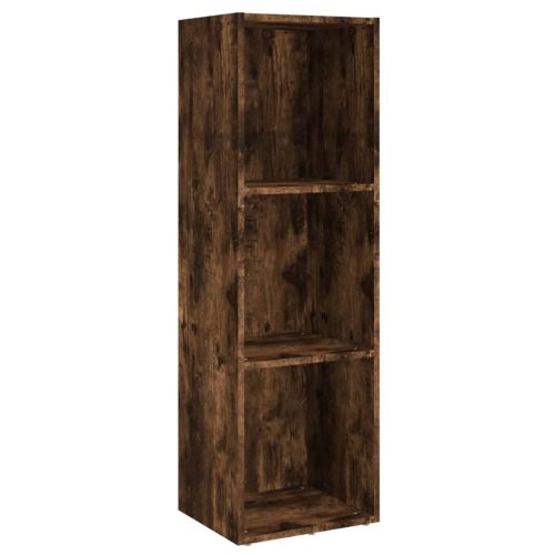 Шкаф за книги/ТВ шкаф опушен дъб 36x30x114 см инженерно дърво