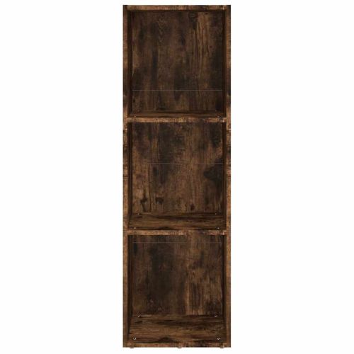 Шкаф за книги/ТВ шкаф опушен дъб 36x30x114 см инженерно дърво