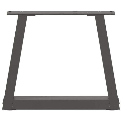 Крака за масичка за кафе, V-образна, 2 бр., антрацит, 40x(30-31,3) см, стомана