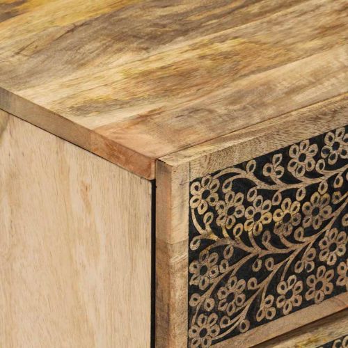 Нощно шкафче 50x33x60 см мангово дърво масив