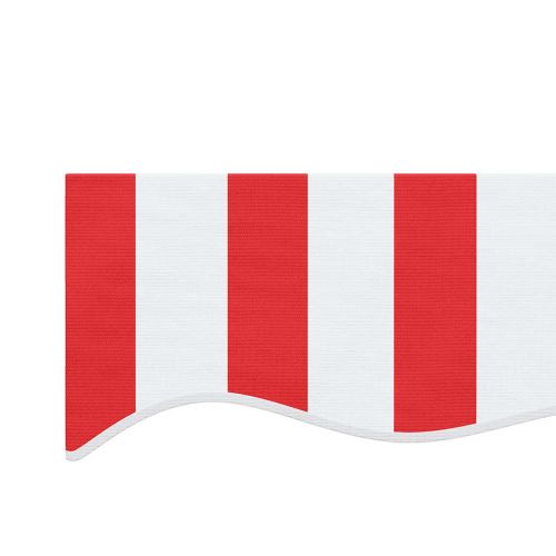 Резервен плат за тента, червен и бял, 600x350 см, полиестер