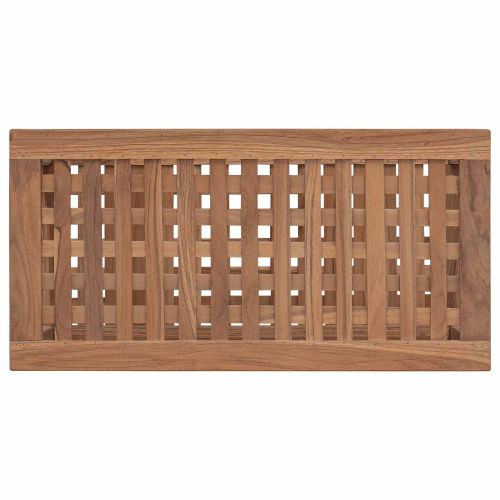 Маса за баня Натурално 60 x 30 x 45 cm Солидно тиково дърво