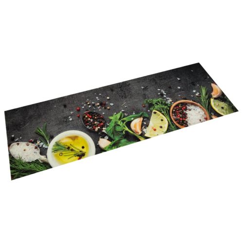 Кухненско килимче, миещо, подправки, 60x180 см, кадифе