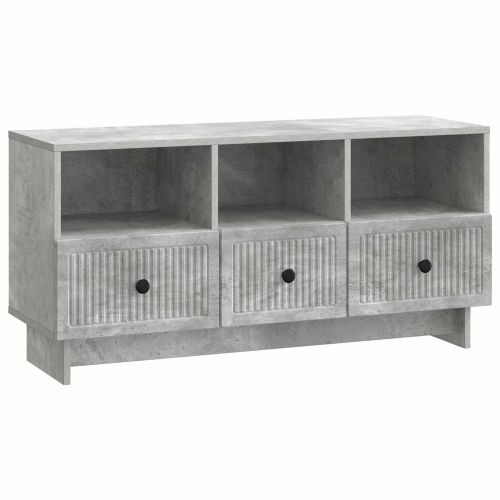 ТВ шкаф Бетонно сиво 102 x 34,5 x 50 см Инженерна дървесина
