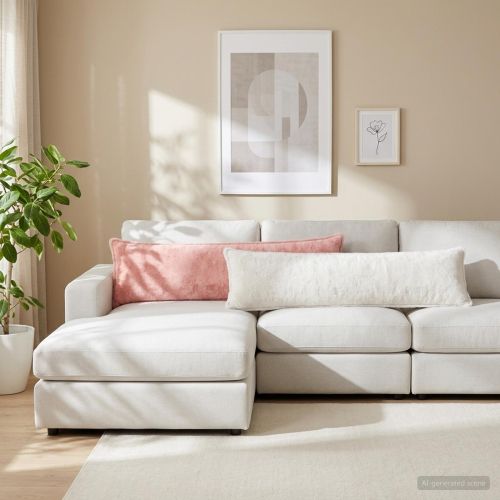 Калъфка за възглавница HOUTEN Розово 40 x 145 см